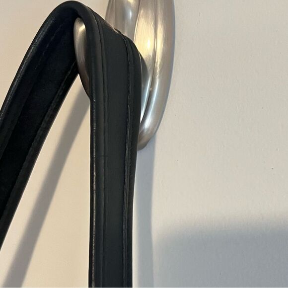 Vintage COACH #9966 "Legacy Zip" Black Leather Crossbody Bag - Classic! J8N 9966 - Picture 3 of 15